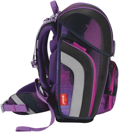 Schulrucksack Genius Set 5tlg. Pixel Pink