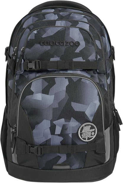 Schulrucksack Porter Grey Rocks Schwarz