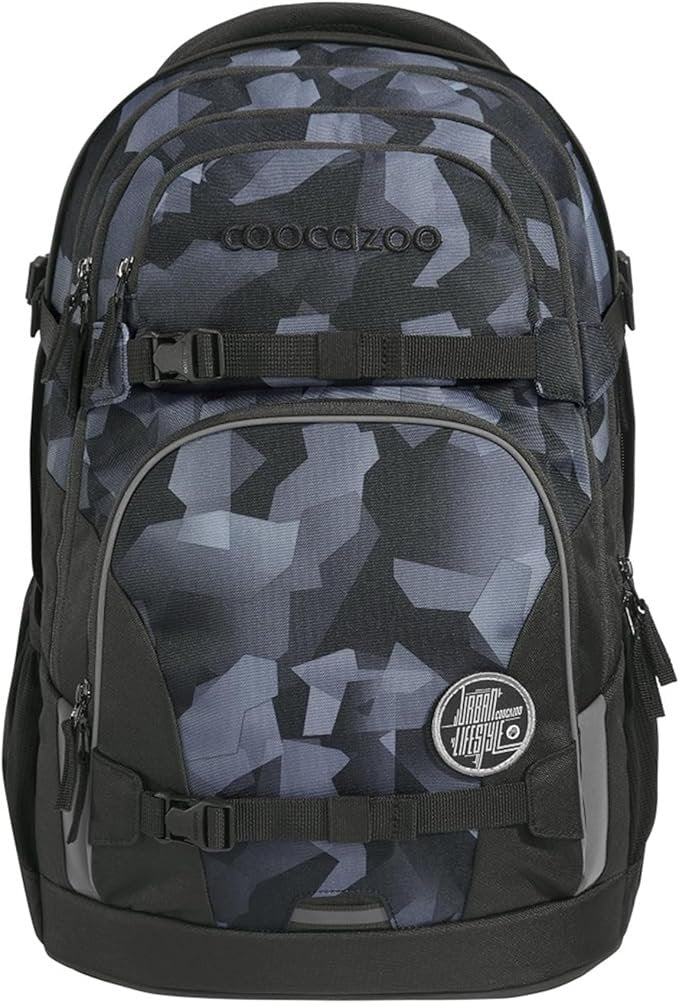 Schulrucksack Porter Grey Rocks Schwarz