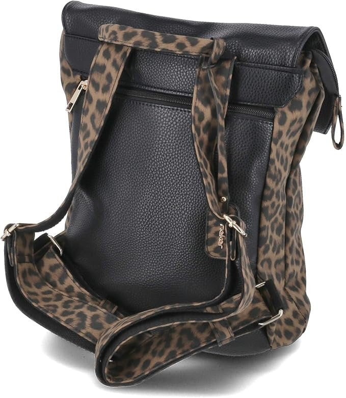 rieker H1357 Cityrucksack Damen Braun Schwarz Thumbnail 