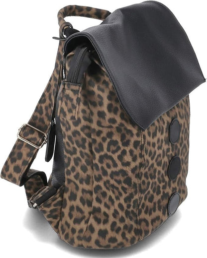 rieker H1357 Cityrucksack Damen Braun Schwarz