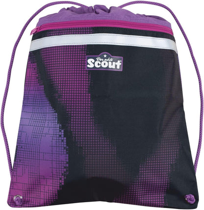 Schulrucksack Genius Set 5tlg. Pixel Pink