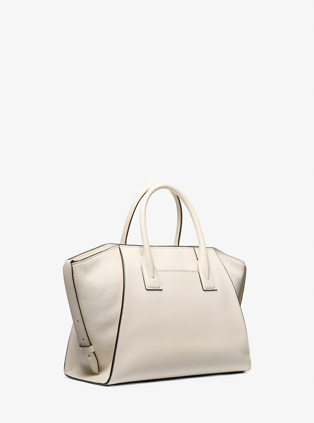 Michael Kors Handtasche Damen Avril Large Leather and Suede Satchel LT CREAM 35F4G4VS3L Thumbnail 