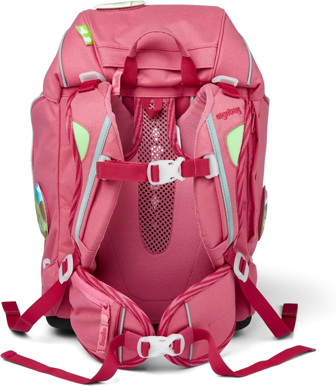 Schulrucksack Set Pack 6tlg. Lamas in Bärjamas Eco Hero Edition Rosa Thumbnail 